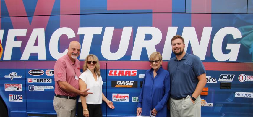 Pictured (L to R) Jay Allen (CEO & 2nd Generation Leadership), Lesle Allen (Secretary of the AEC Board of Directors, Wife to Jay and Mother of Daniel) Mary Ann Allen (Co-Founder, Chairwoman of the Board, and Grandmother of Daniel) & Daniel Allen (Customer Service Manager & 3rd Generation Leadership)